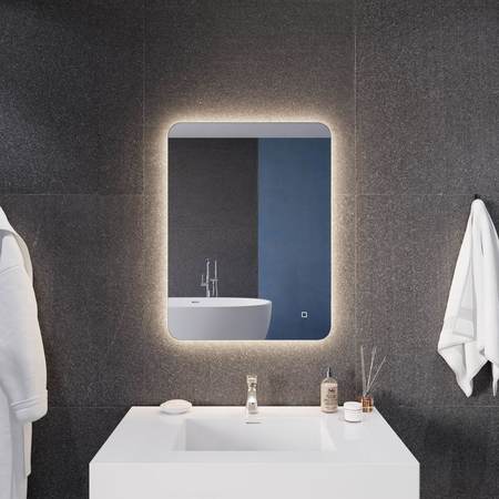 Anzzi 32in x 24in LED Back Lighting Bathroom Mirror With Defogger BA-LMDFX016AL